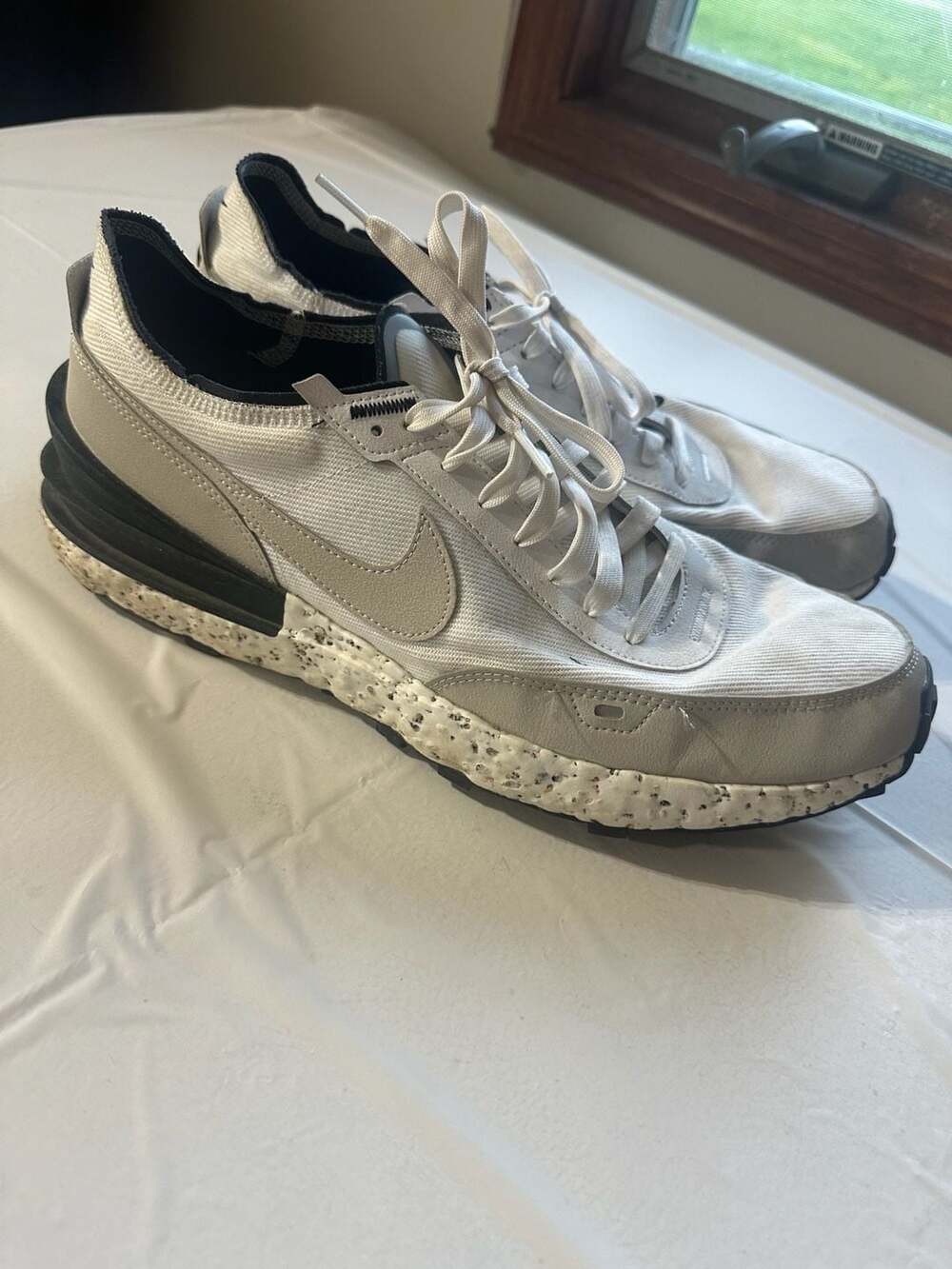 Nike Waffle One Crater 'White Light Bone'